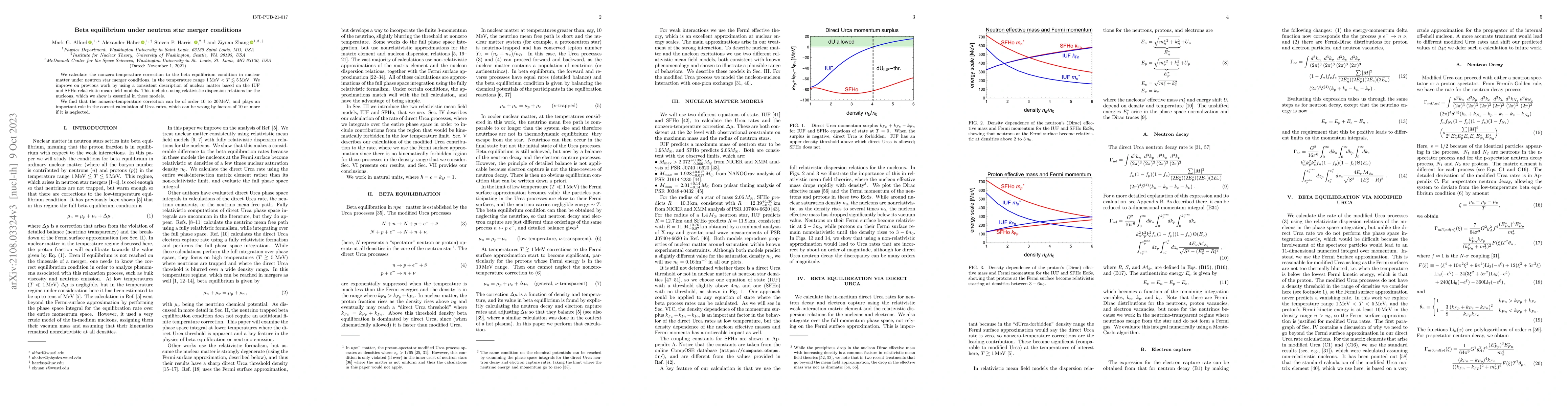 Thumbnail for Beta equilibrium under neutron star merger conditions