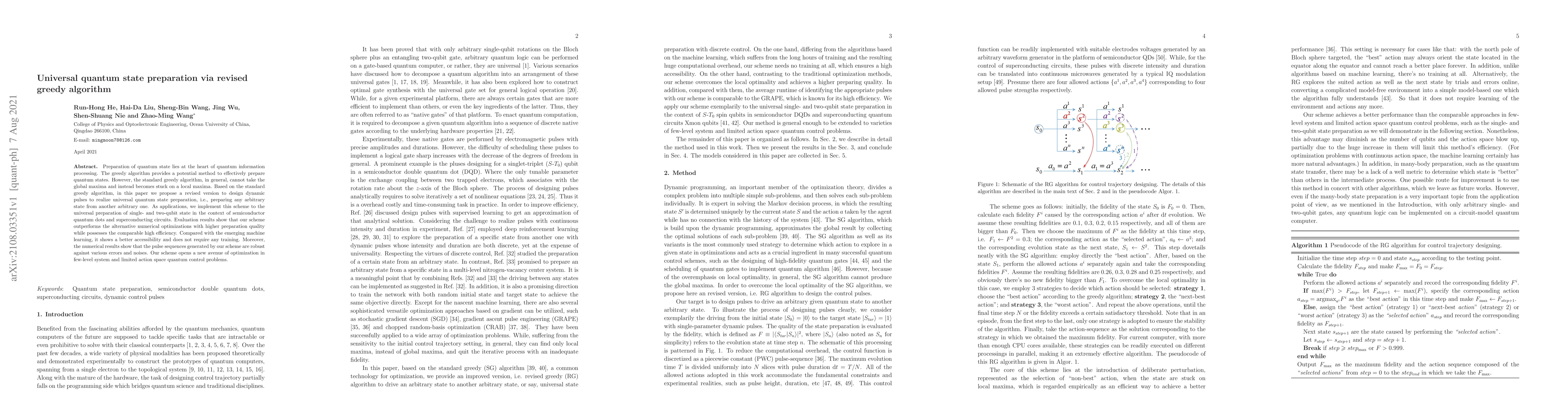 Thumbnail for Universal quantum state preparation via revised greedy algorithm