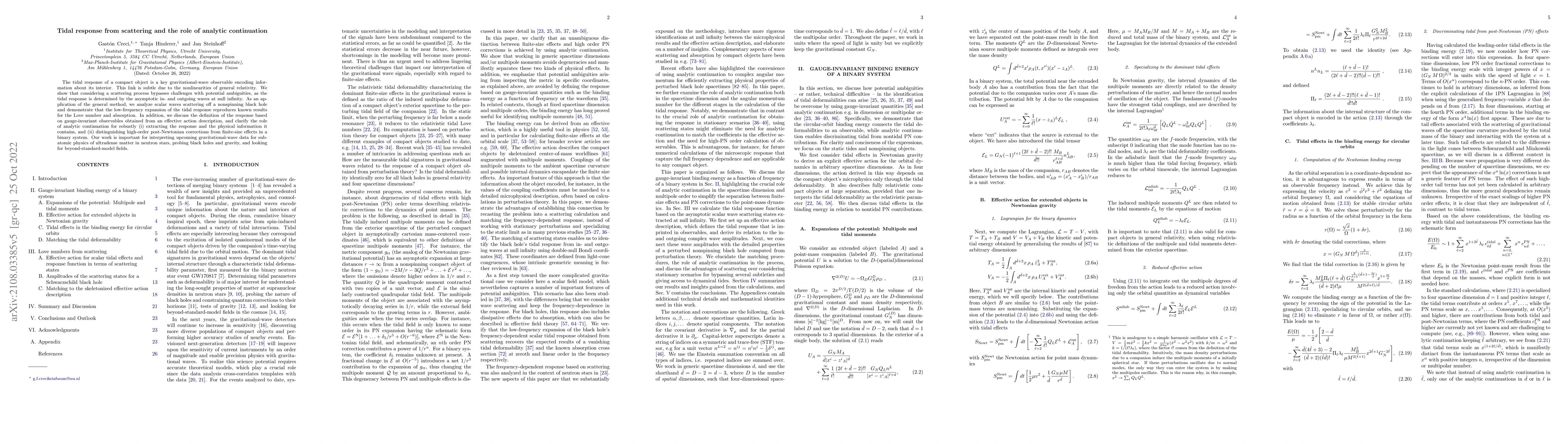 Thumbnail for Tidal response from scattering and the role of analytic continuation