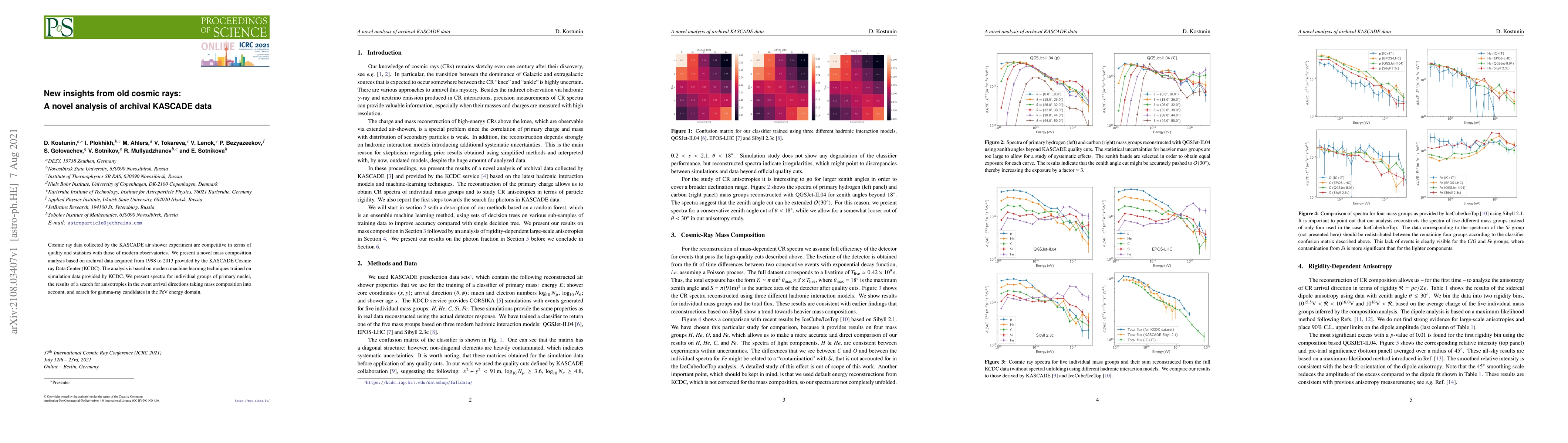 Thumbnail for New insights from old cosmic rays: A novel analysis of archival KASCADE
  data