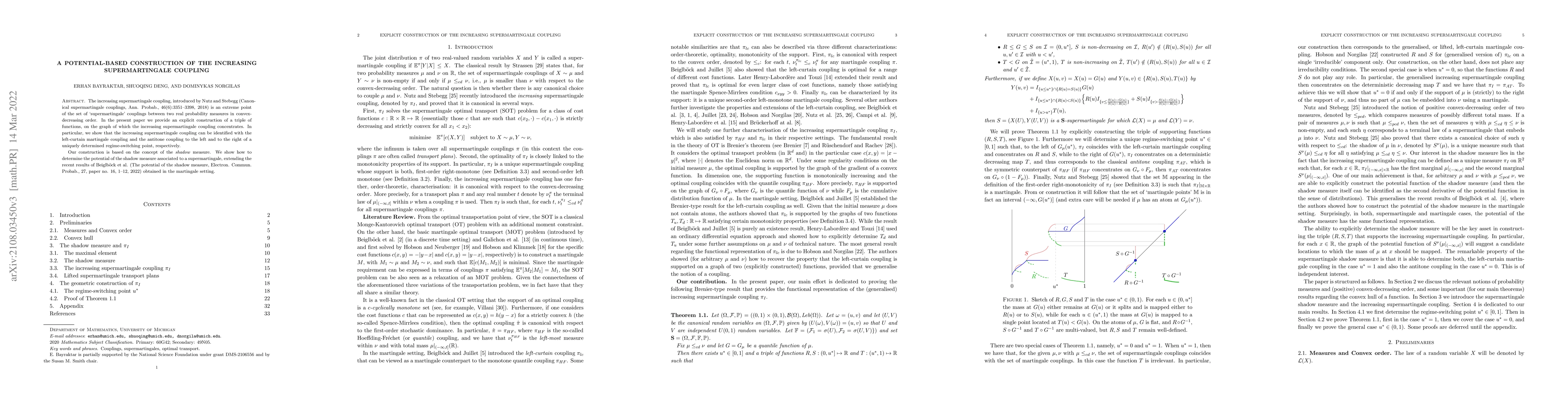Thumbnail for A potential-based construction of the increasing supermartingale
  coupling