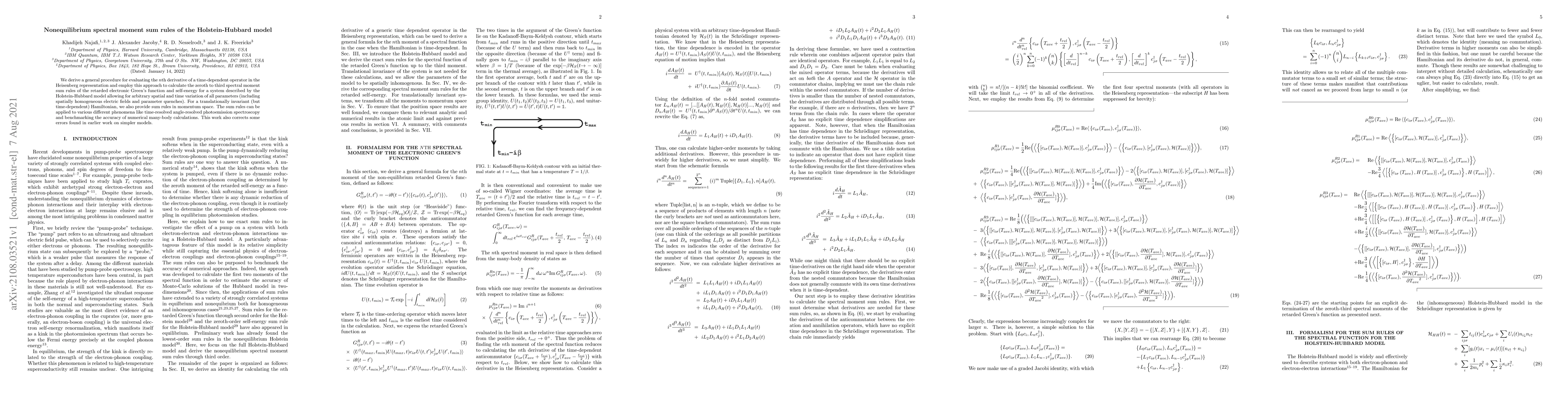 Thumbnail for Nonequilibrium spectral moment sum rules of the Holstein-Hubbard model