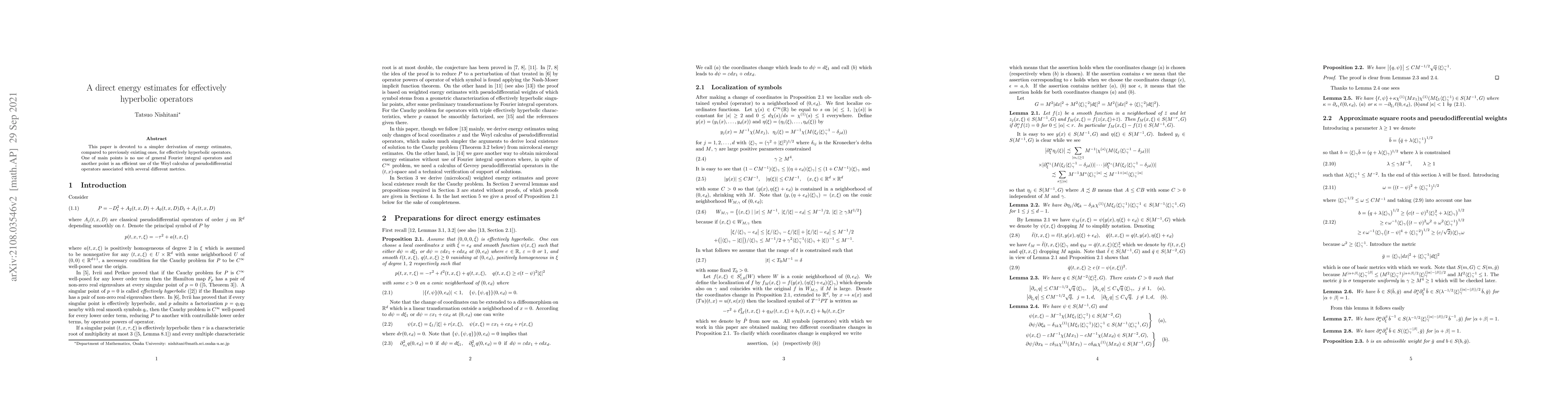 Thumbnail for A direct energy estimates for effectively hyperbolic operators
