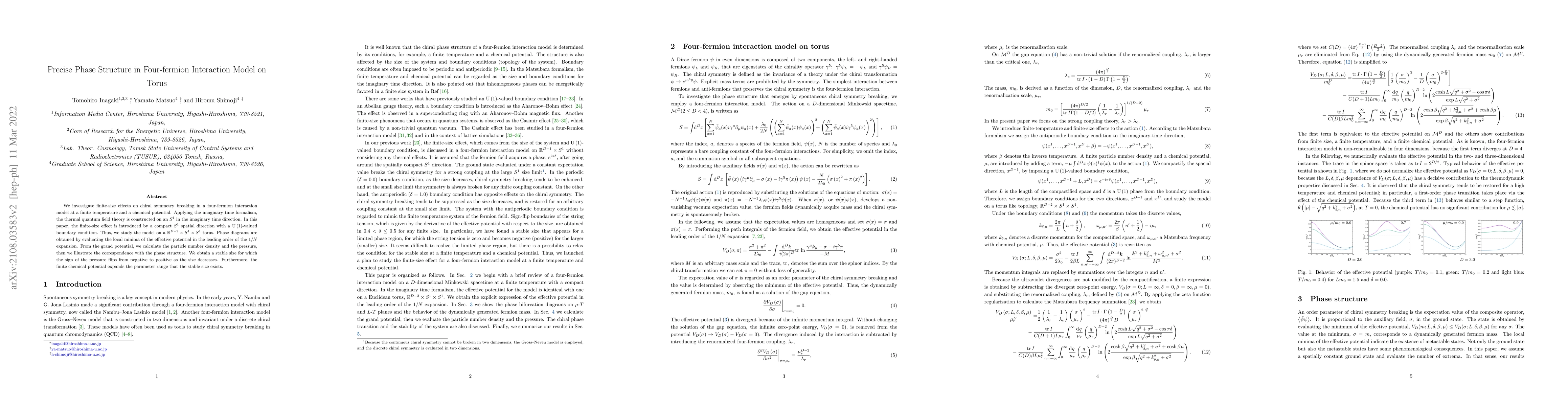 Thumbnail for Precise Phase Structure in Four-fermion Interaction Model on Torus