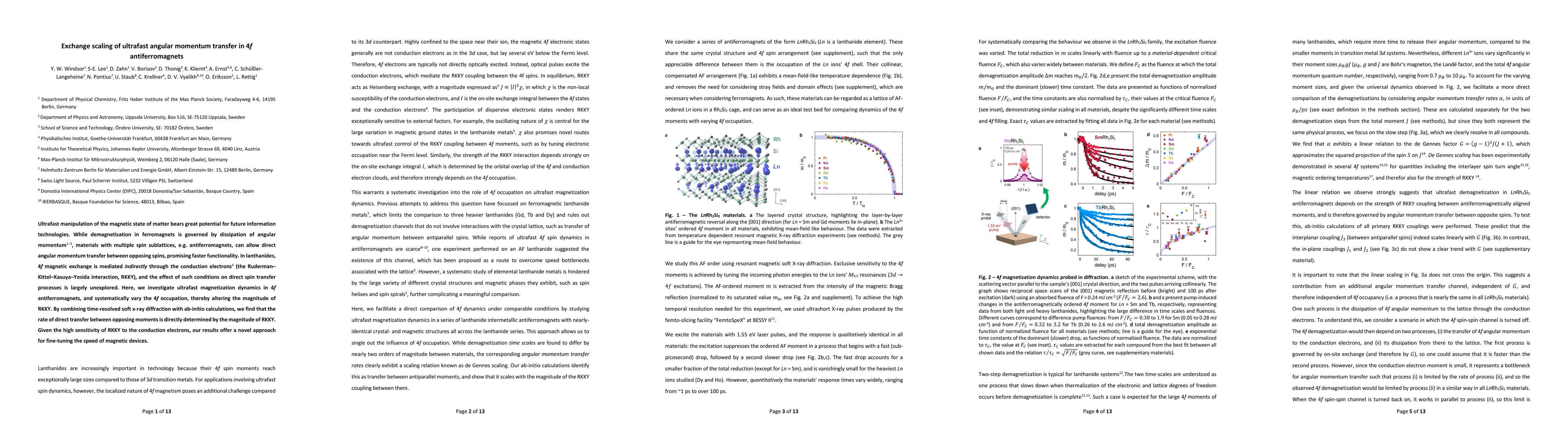 Thumbnail for Exchange scaling of ultrafast angular momentum transfer in 4$\it{f}$
  antiferromagnets