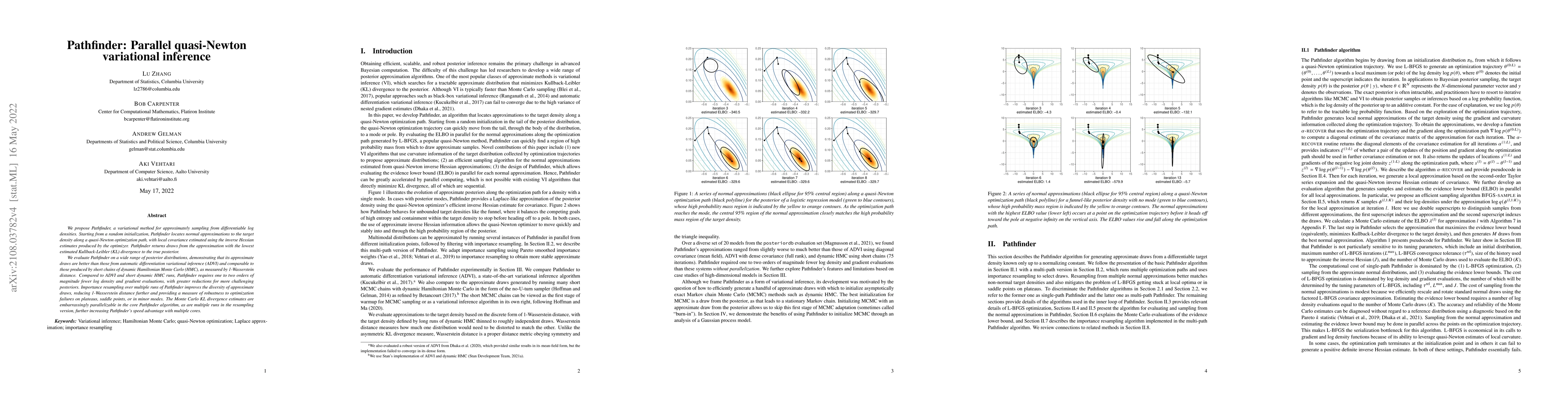 Thumbnail for Pathfinder: Parallel quasi-Newton variational inference