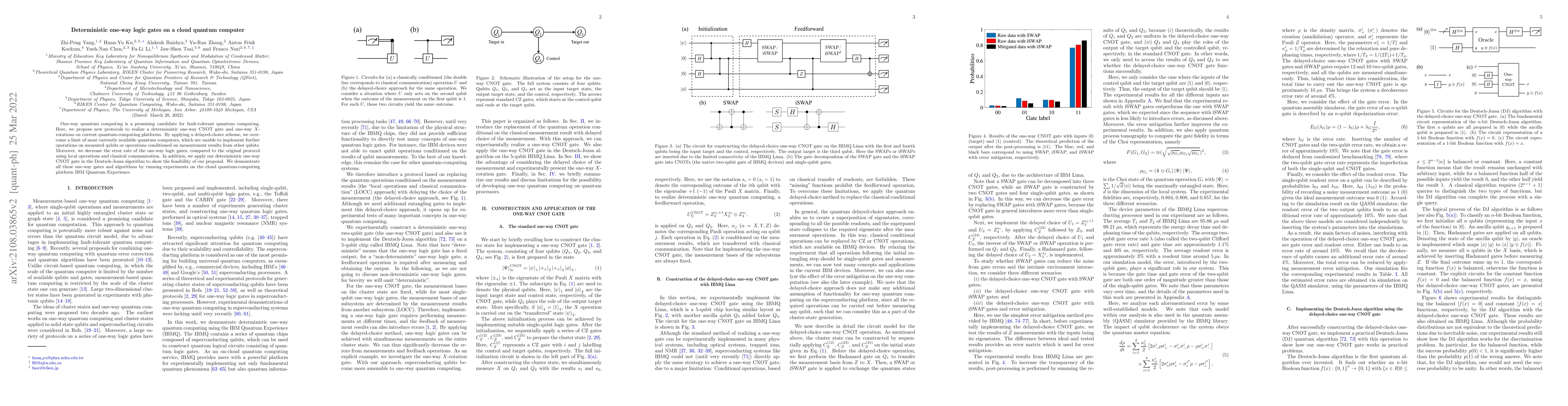 Thumbnail for Deterministic one-way logic gates on a cloud quantum computer