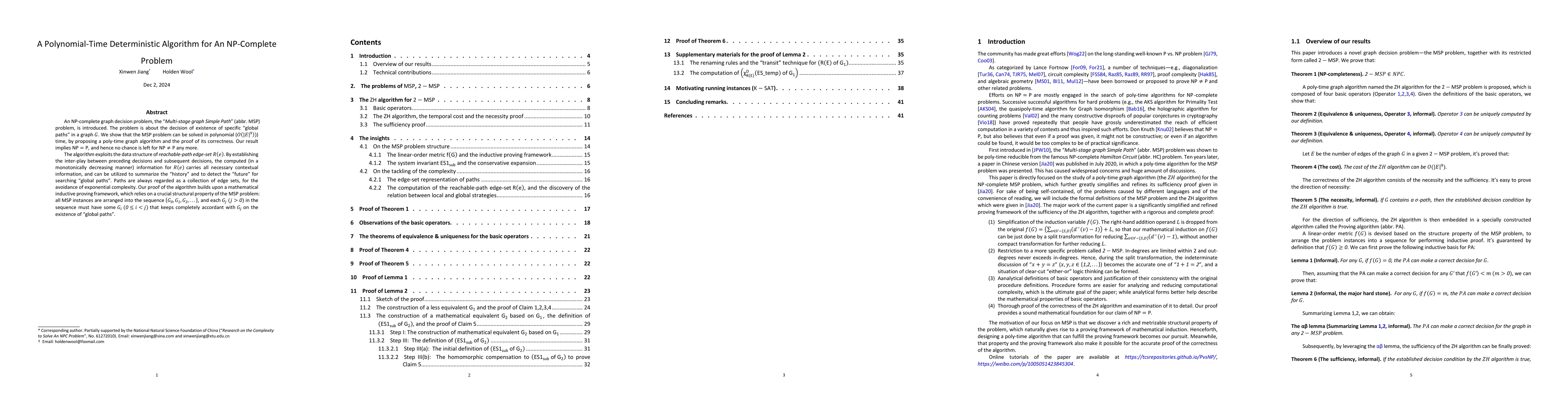 Thumbnail for A Polynomial-Time Deterministic Algorithm for An NP-Complete Problem