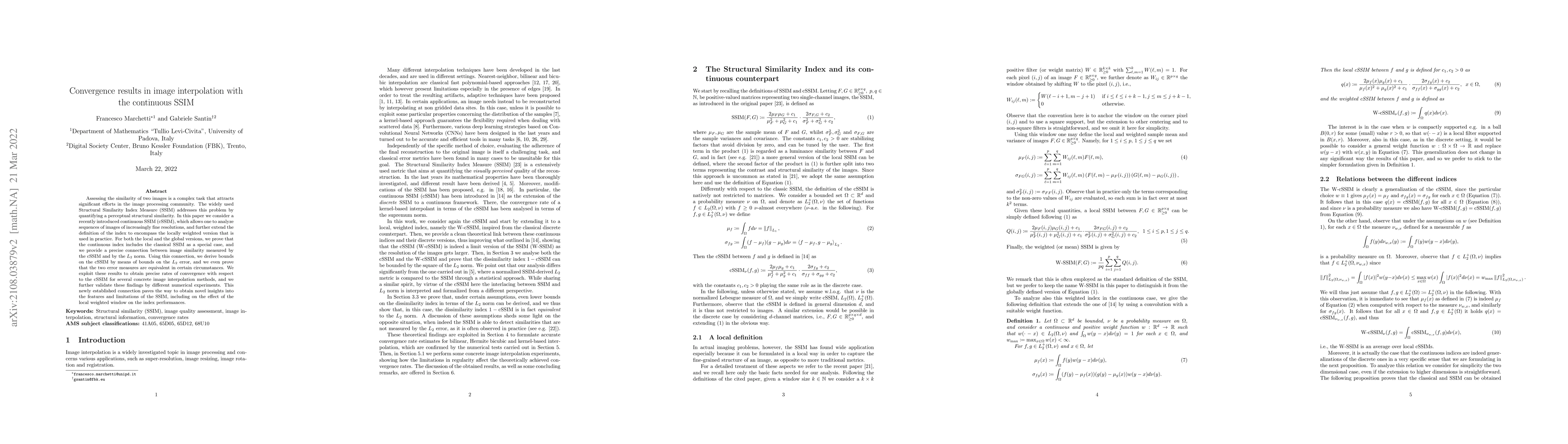 Thumbnail for Convergence analysis for image interpolation in terms of the cSSIM