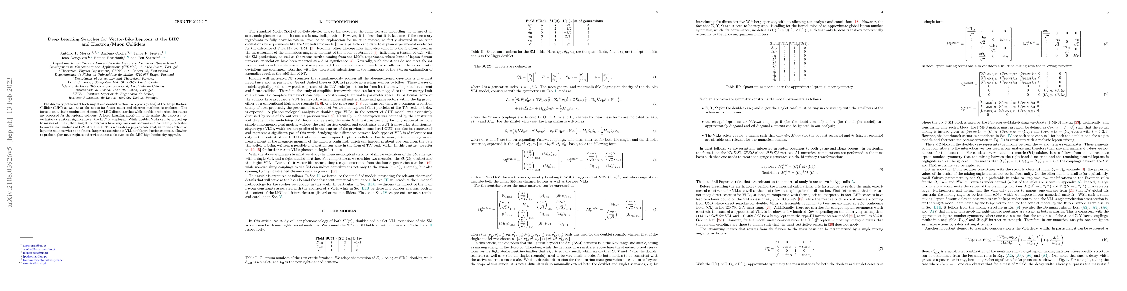 Thumbnail for Deep Learning Searches for Vector-Like Leptons at the LHC and
  Electron/Muon Colliders