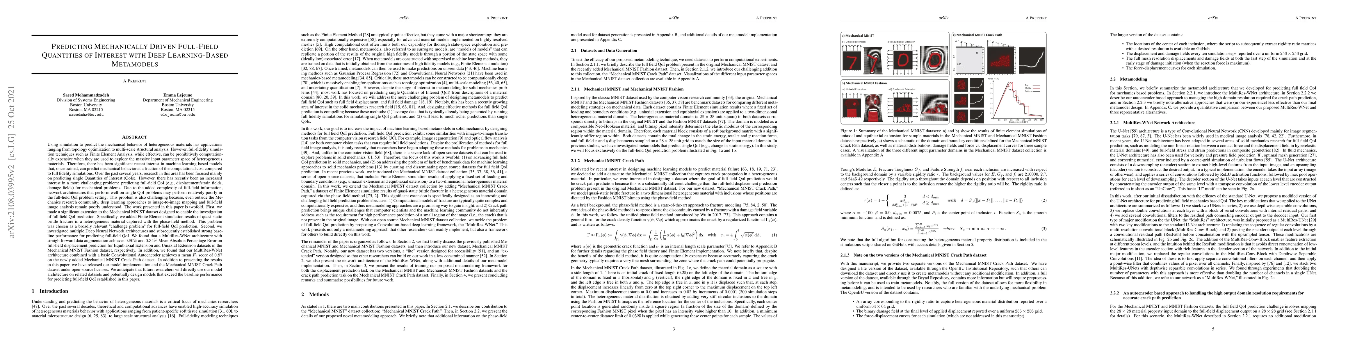 Thumbnail for Predicting Mechanically Driven Full-Field Quantities of Interest with
  Deep Learning-Based Metamodels