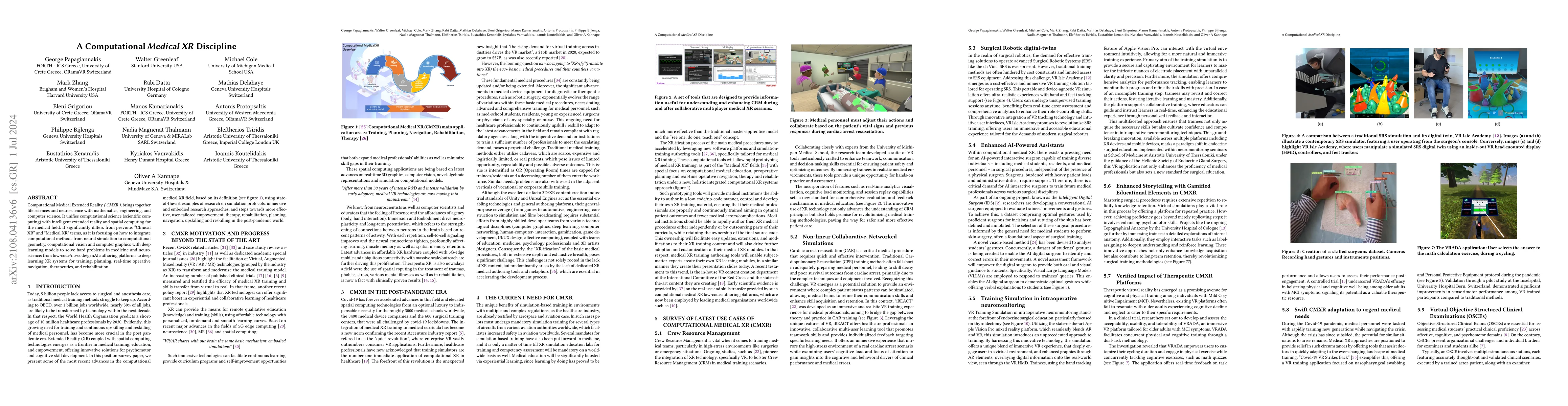 Thumbnail for A computational medical XR discipline