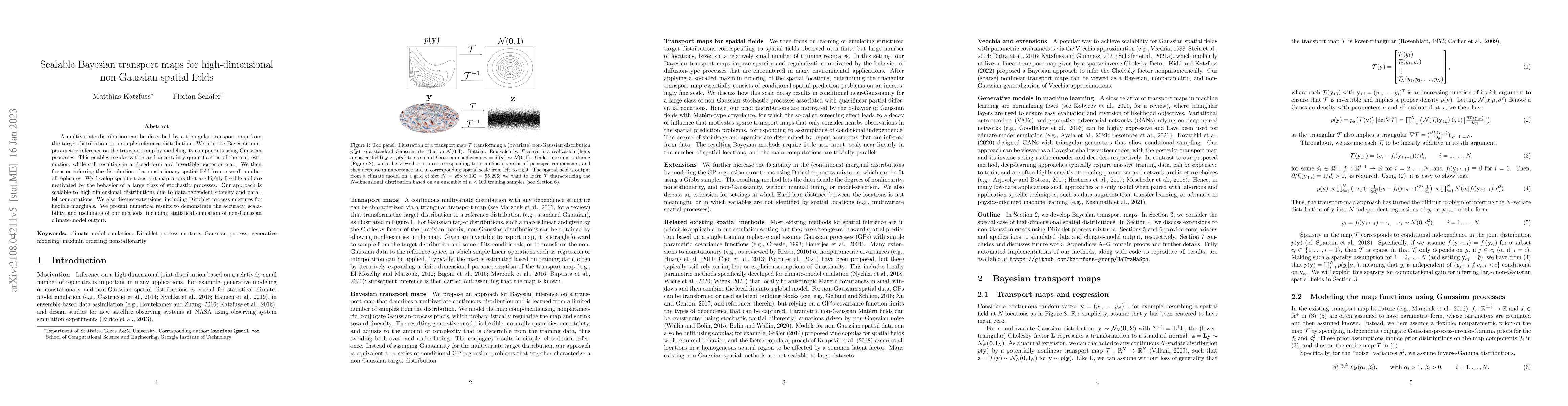 Thumbnail for Scalable Bayesian transport maps for high-dimensional non-Gaussian
  spatial fields