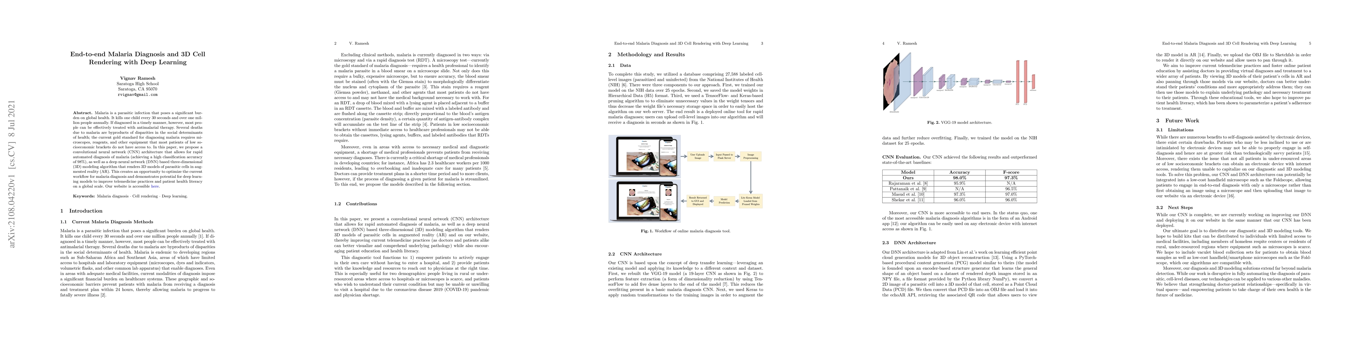 Thumbnail for End-to-end Malaria Diagnosis and 3D Cell Rendering with Deep Learning