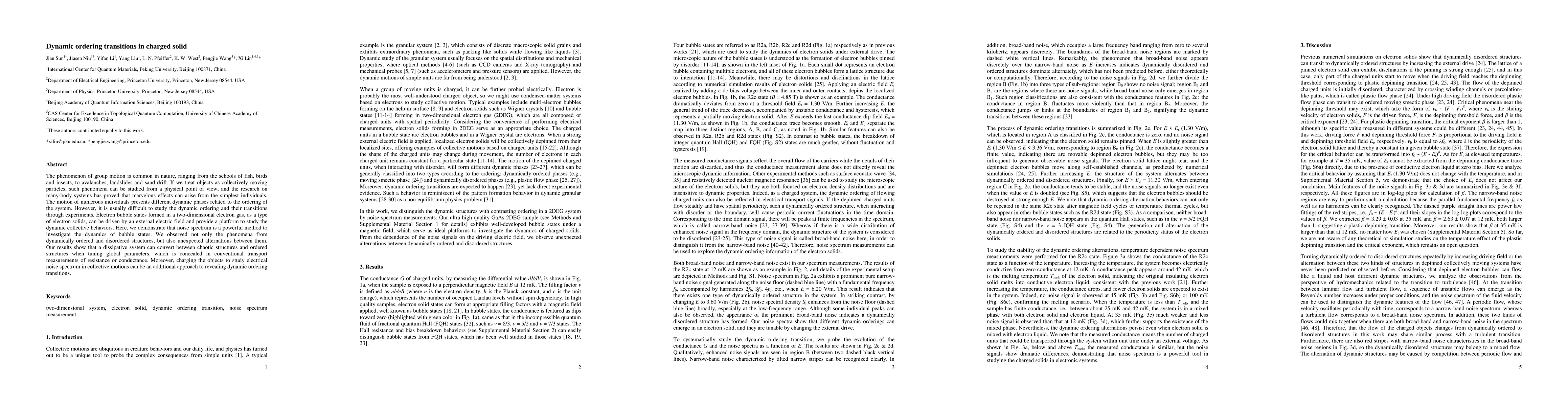 Thumbnail for Dynamic ordering transitions in charged solid