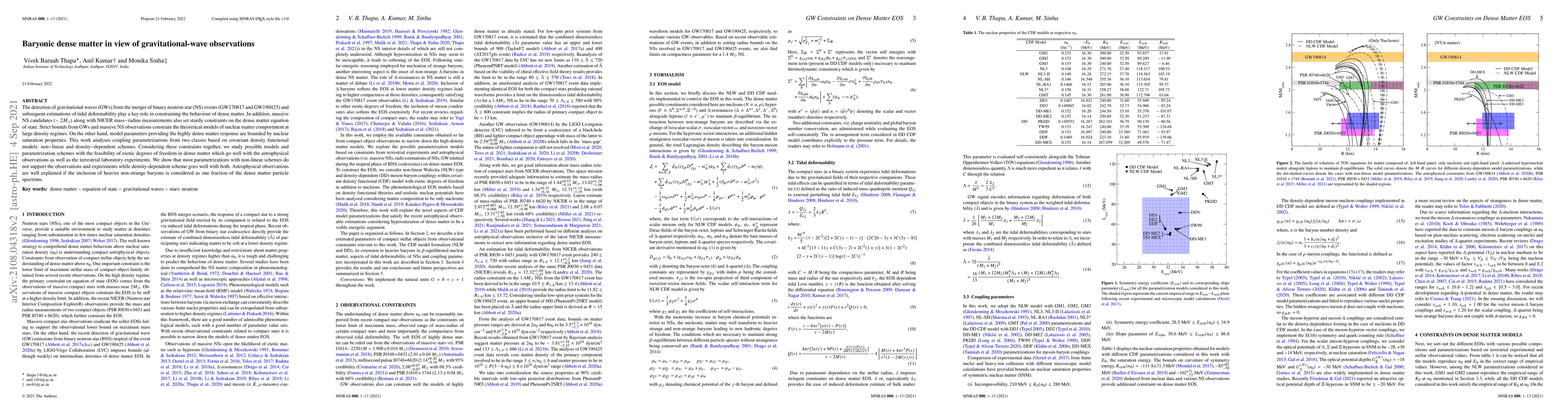 Thumbnail for Baryonic dense matter in view of gravitational-wave observations