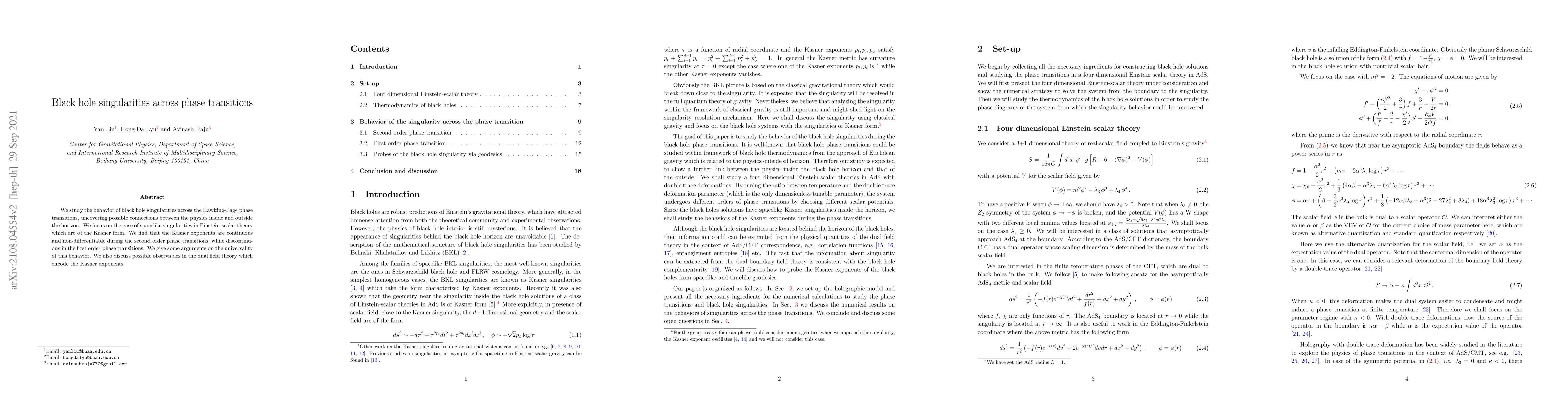 Thumbnail for Black hole singularities across phase transitions