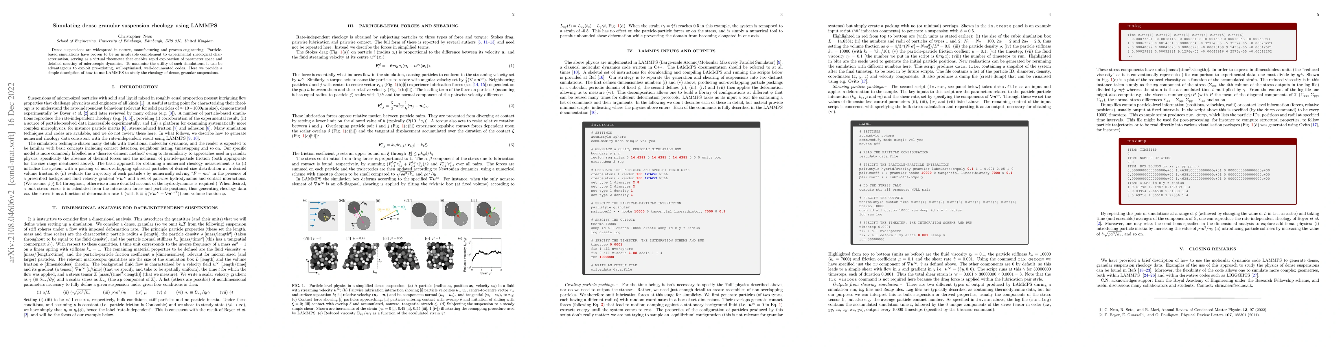 Thumbnail for Simulating dense granular suspension rheology using LAMMPS