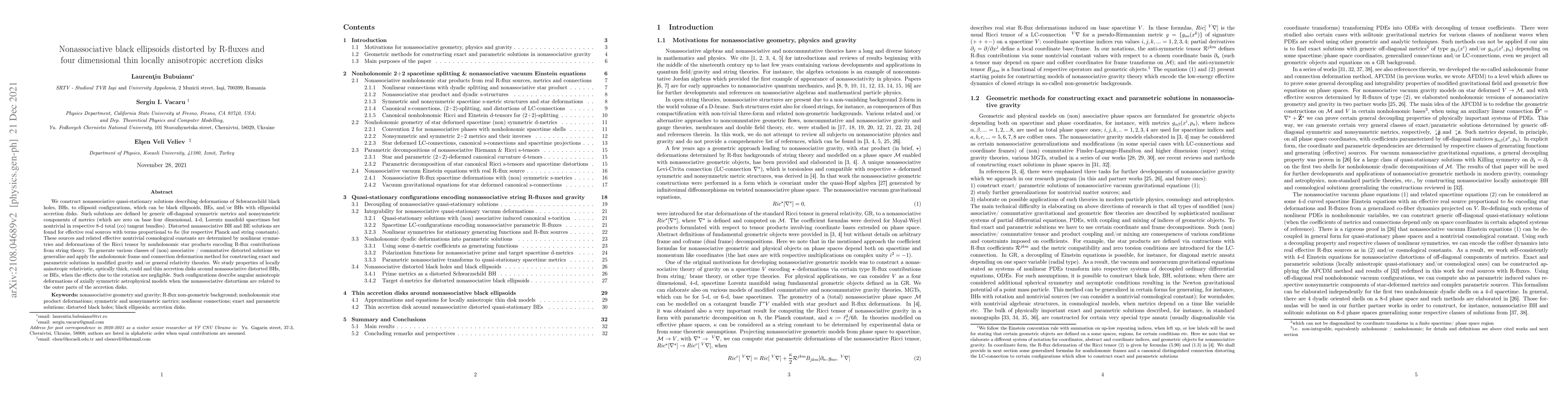 Thumbnail for Nonassociative black ellipsoids distorted by R-fluxes and four
  dimensional thin locally anisotropic accretion disks
