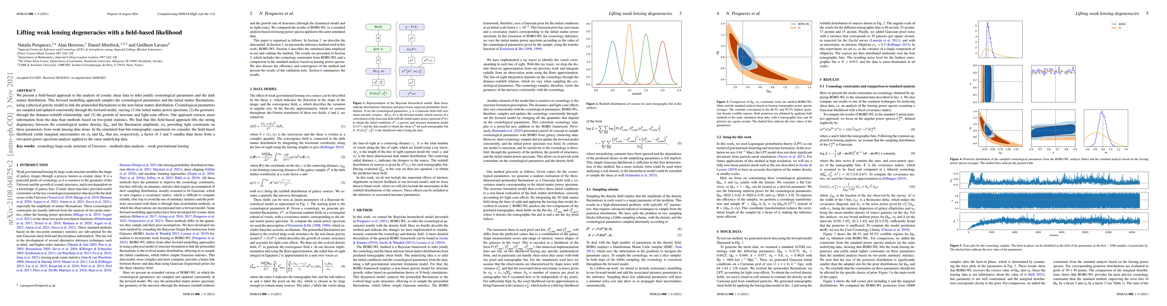 Thumbnail for Lifting weak lensing degeneracies with a field-based likelihood