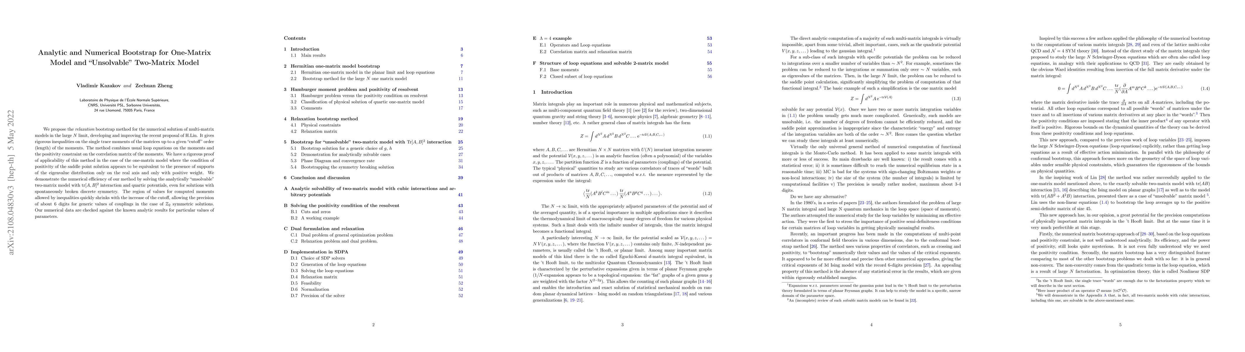 Thumbnail for Analytic and Numerical Bootstrap for One-Matrix Model and "Unsolvable"
  Two-Matrix Model
