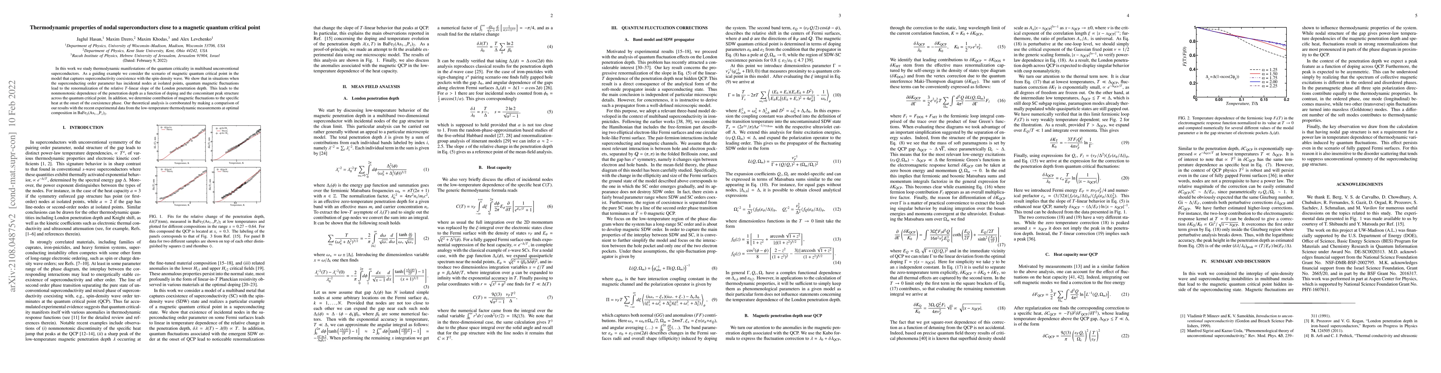 Thumbnail for Thermodynamic properties of nodal superconductors close to a magnetic
  quantum critical point