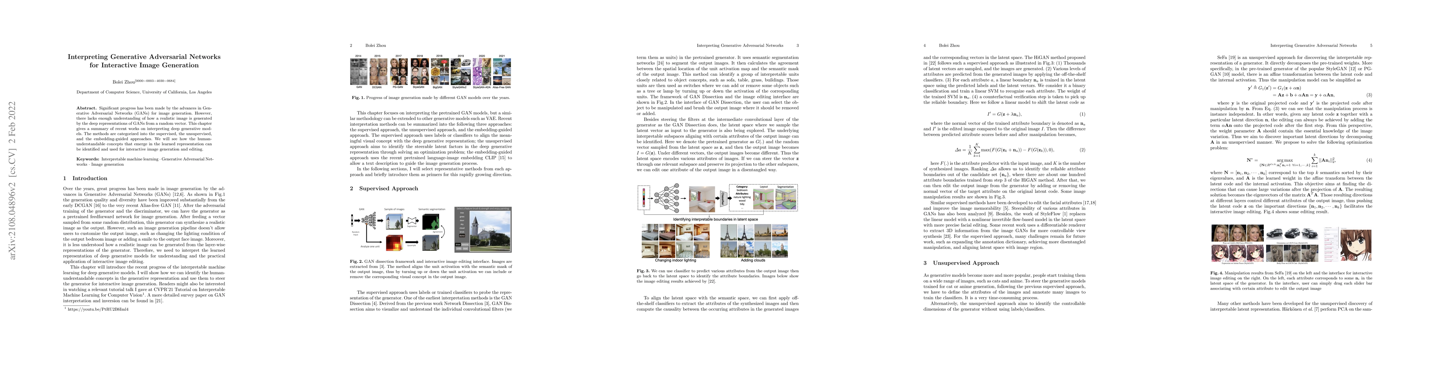 Thumbnail for Interpreting Generative Adversarial Networks for Interactive Image
  Generation