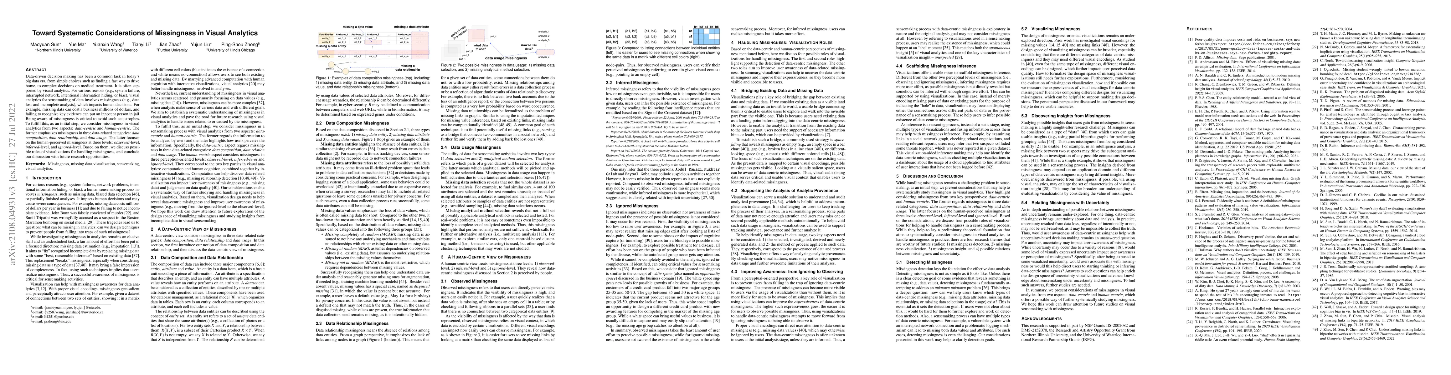 Thumbnail for Toward Systematic Considerations of Missingness in Visual Analytics