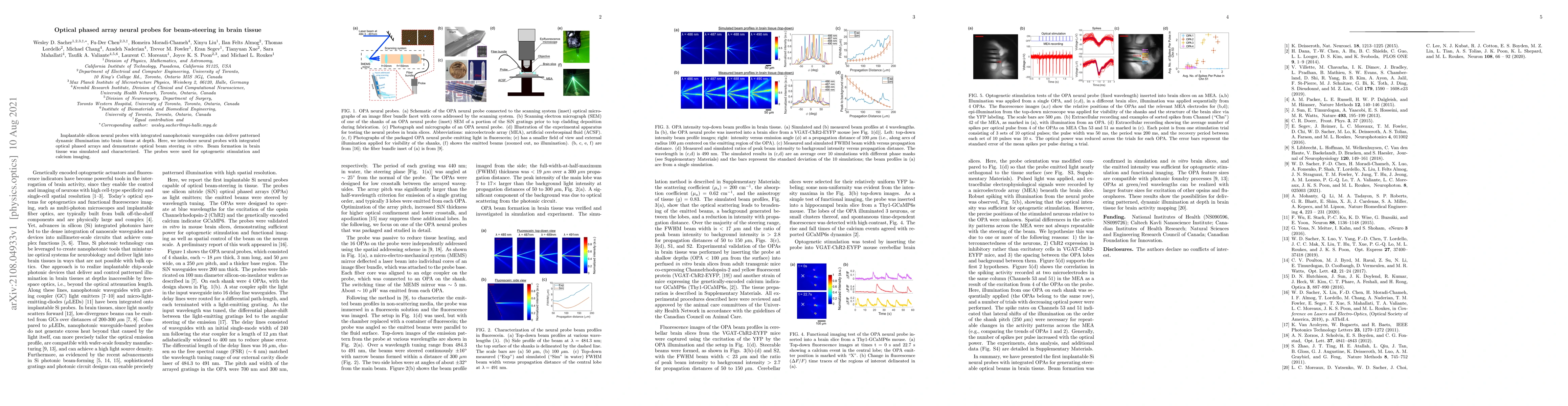Thumbnail for Optical phased array neural probes for beam-steering in brain tissue