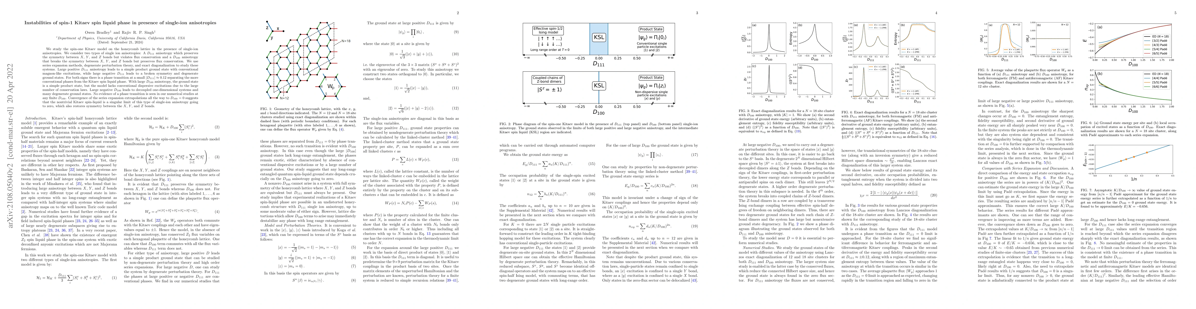 Thumbnail for Instabilities of spin-1 Kitaev spin liquid phase in presence of
  single-ion anisotropies