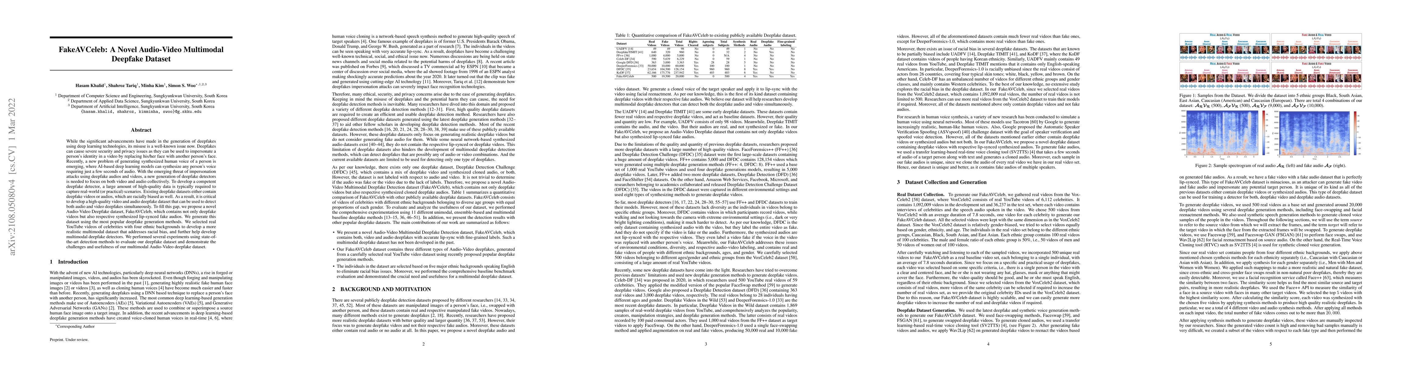 Thumbnail for FakeAVCeleb: A Novel Audio-Video Multimodal Deepfake Dataset