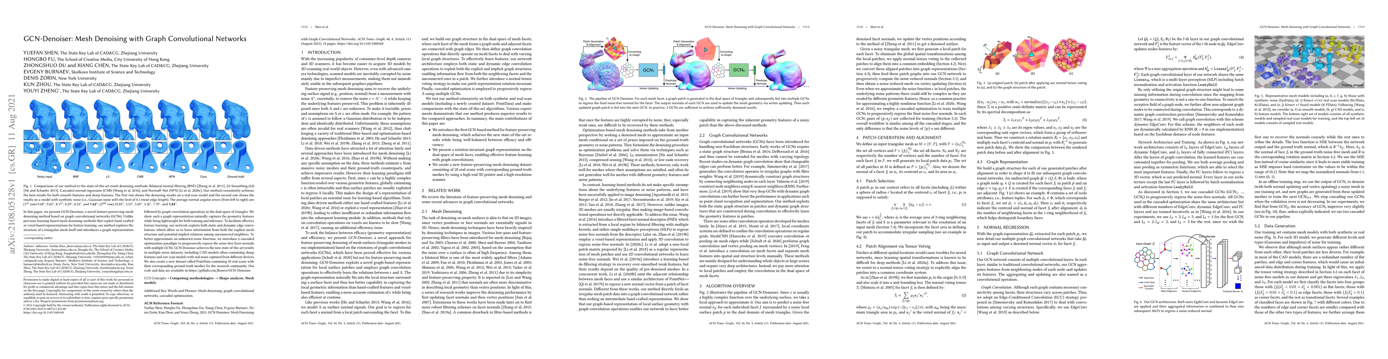 Thumbnail for GCN-Denoiser: Mesh Denoising with Graph Convolutional Networks
