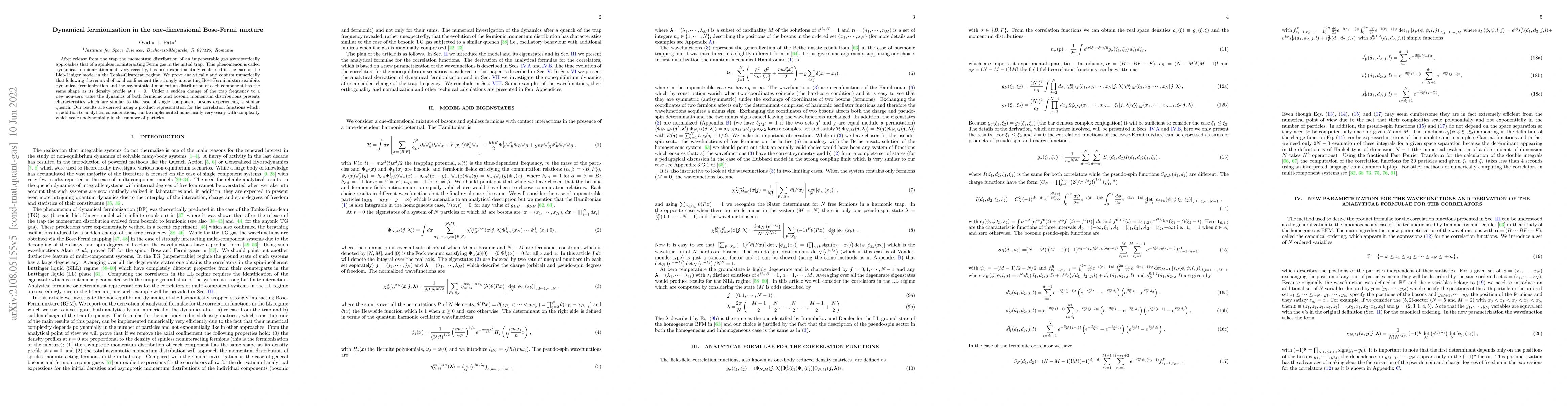 Thumbnail for Dynamical fermionization in a one-dimensional Bose-Fermi mixture