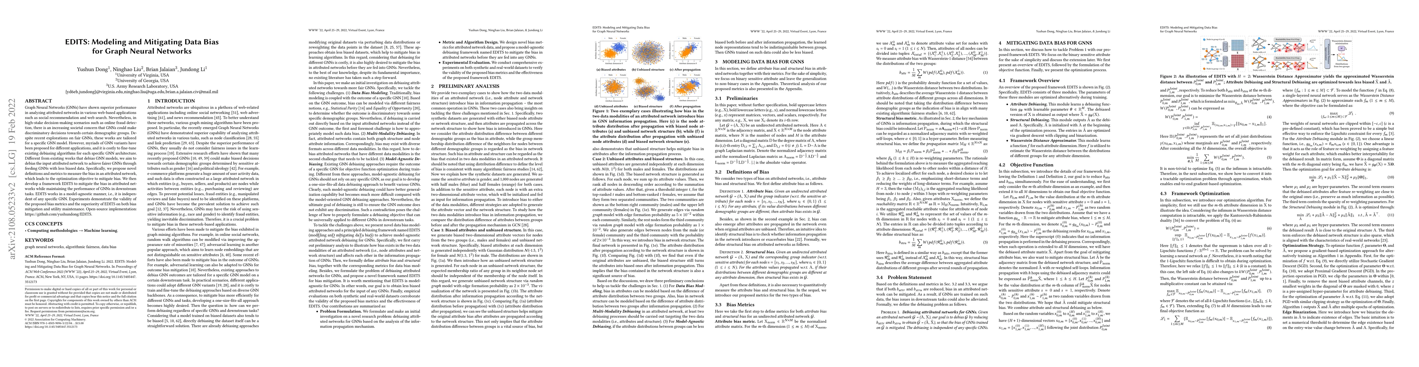 Thumbnail for EDITS: Modeling and Mitigating Data Bias for Graph Neural Networks