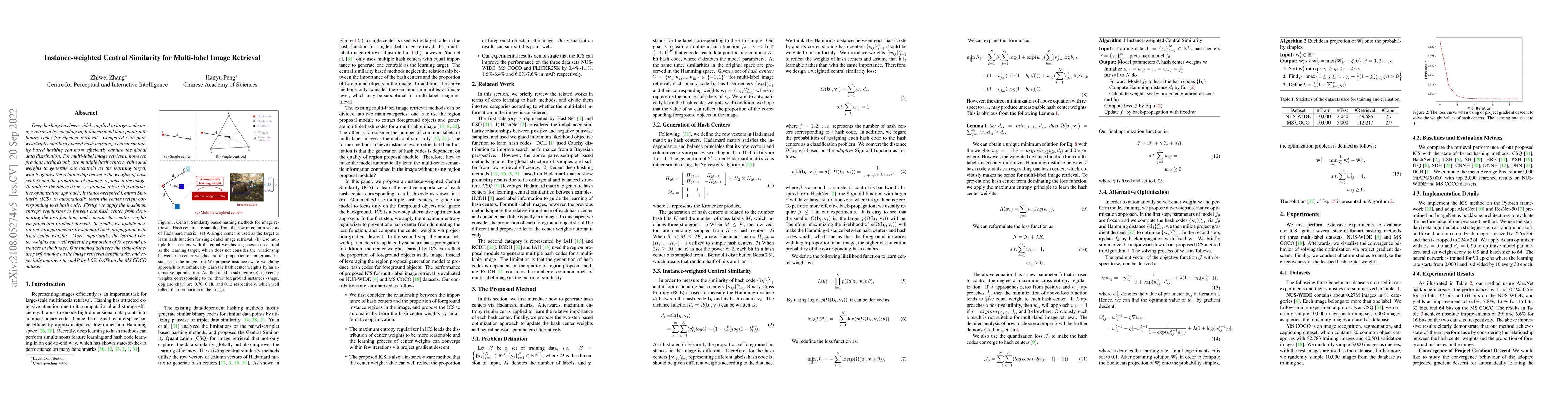 Thumbnail for Instance-weighted Central Similarity for Multi-label Image Retrieval