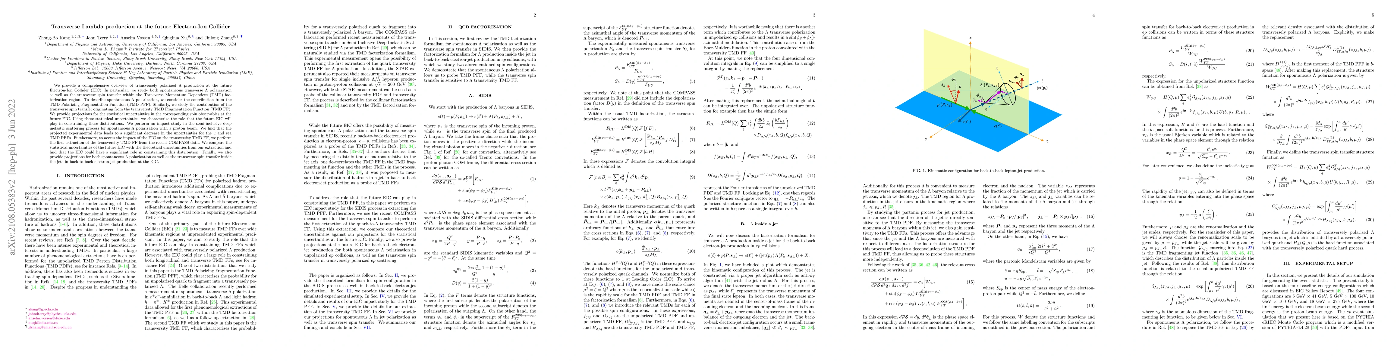 Thumbnail for Transverse Lambda production at the future Electron-Ion Collider