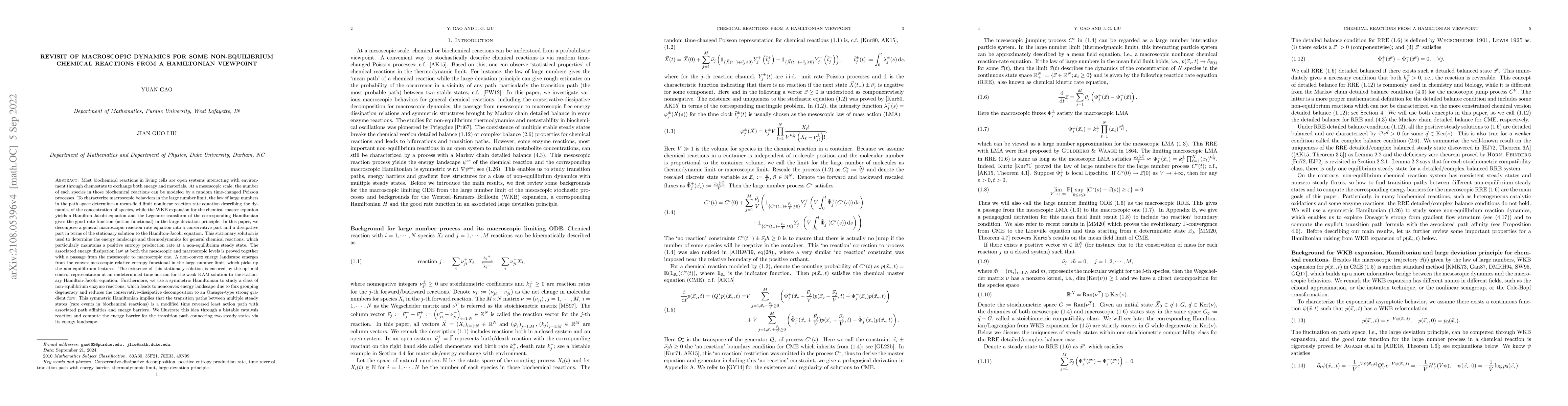 Thumbnail for Revisit of macroscopic dynamics for some non-equilibrium chemical
  reactions from a Hamiltonian viewpoint