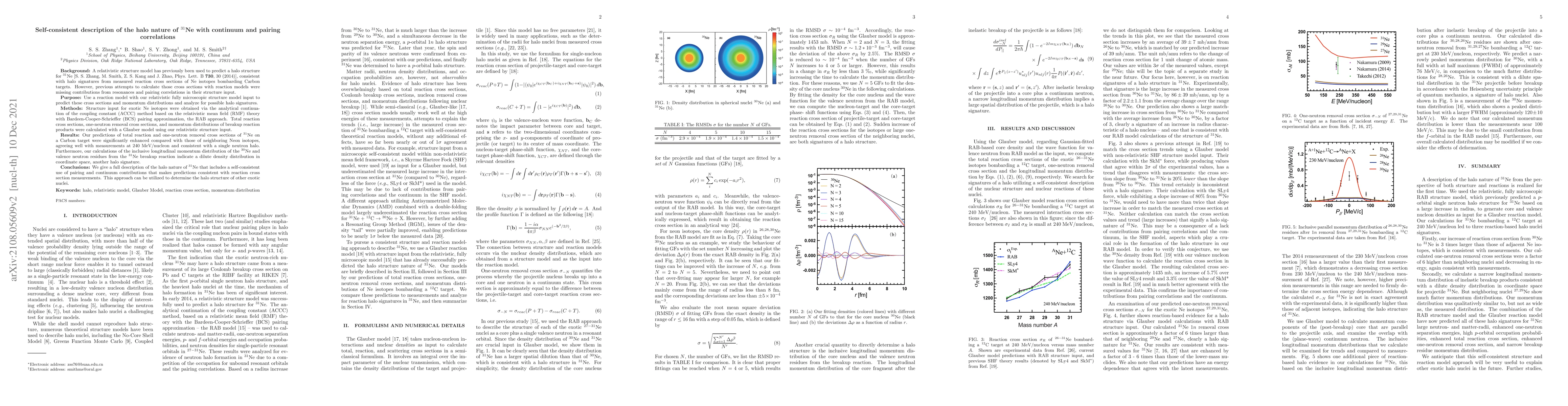 Thumbnail for Self-consistent description of the halo nature of 31Ne with continuum
  and pairing correlations