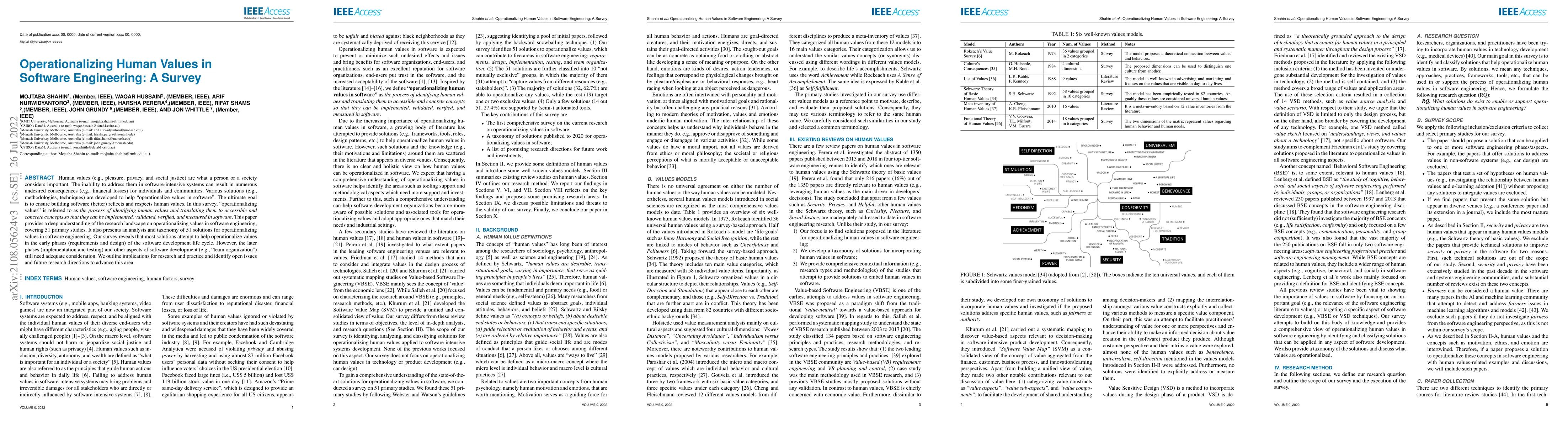 Thumbnail for Operationalizing Human Values in Software Engineering: A Survey