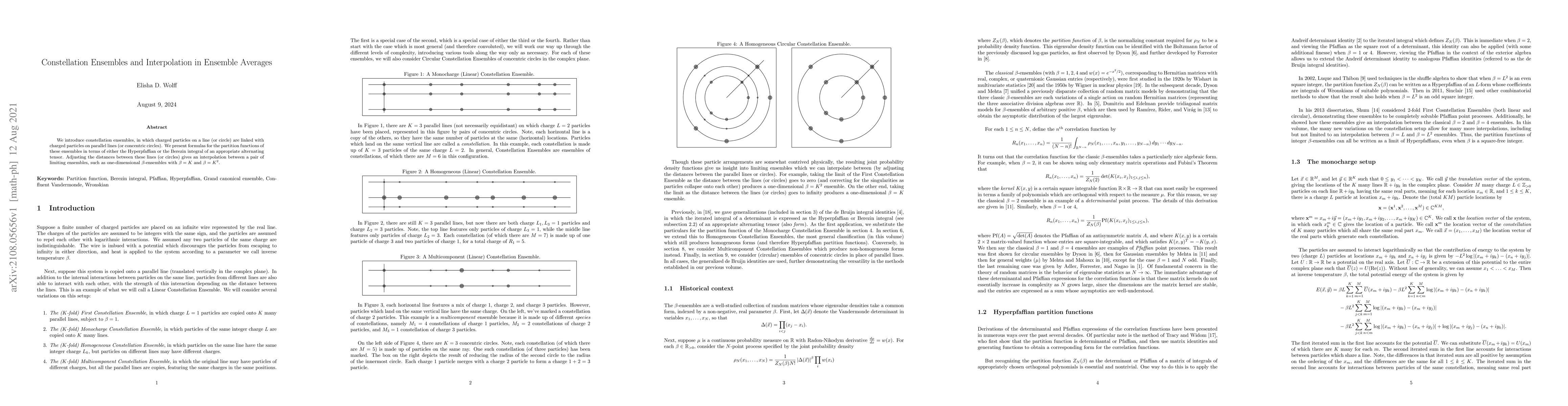 Thumbnail for Constellation Ensembles and Interpolation in Ensemble Averages