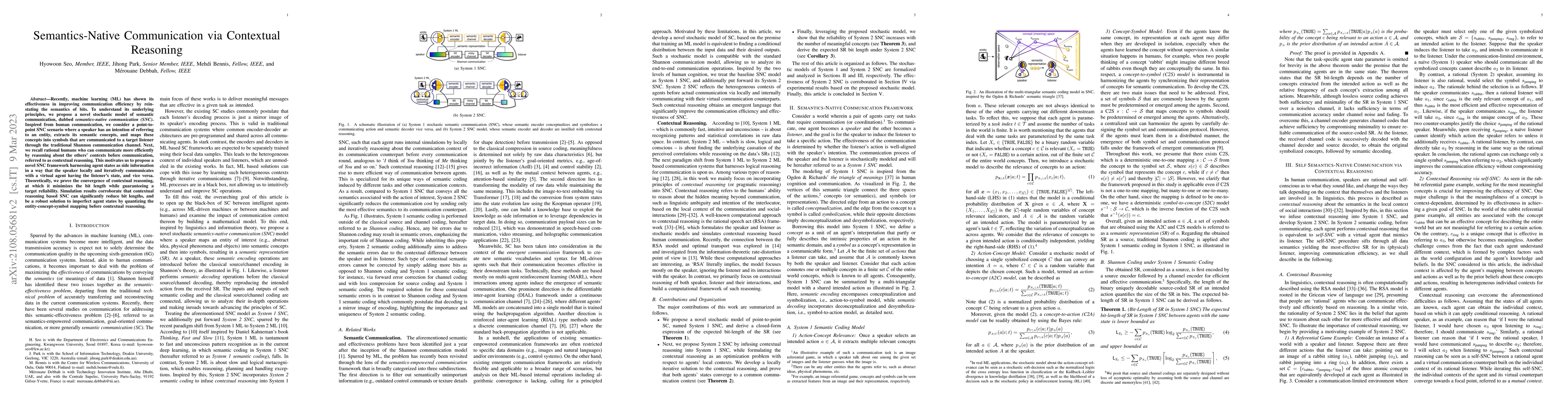 Thumbnail for Semantics-Native Communication with Contextual Reasoning