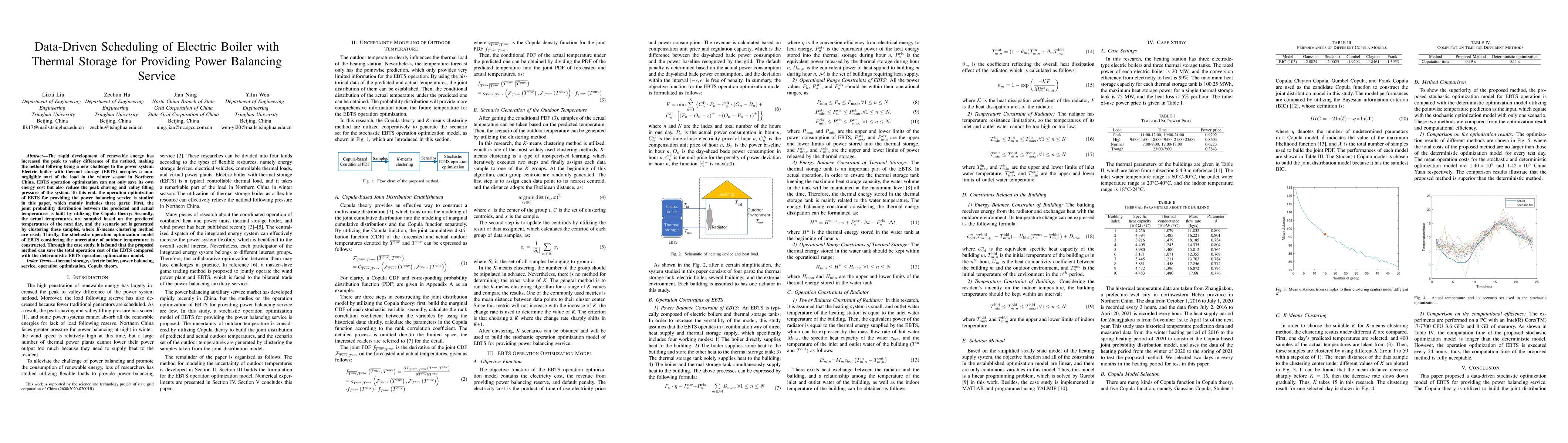 Thumbnail for Data-Driven Scheduling of Electric Boiler with Thermal Storage for
  Providing Power Balancing Service