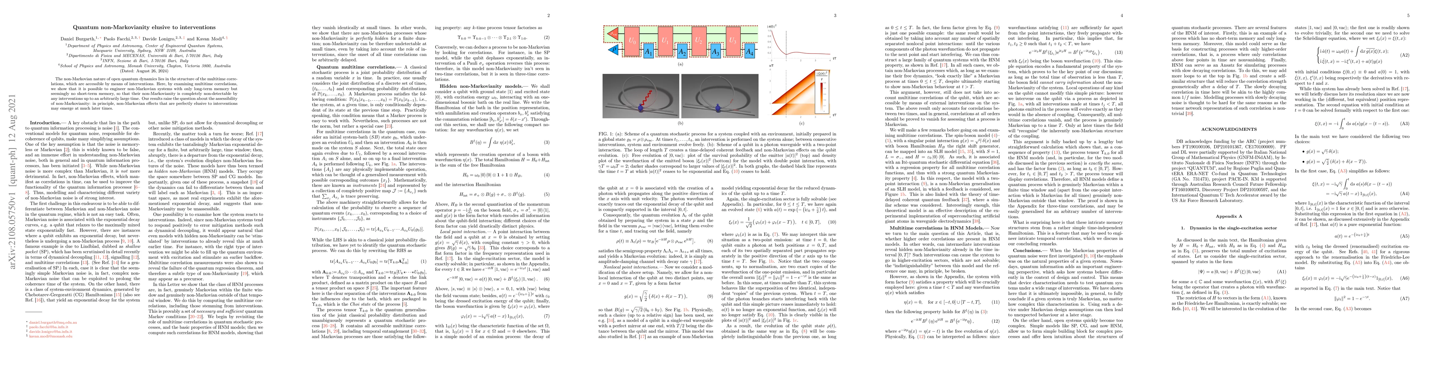 Thumbnail for Quantum non-Markovianity elusive to interventions
