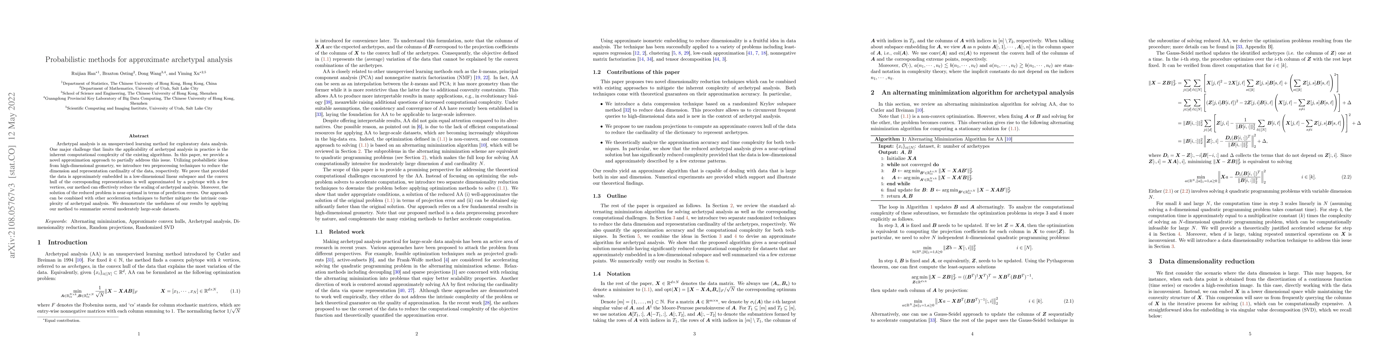 Thumbnail for Probabilistic methods for approximate archetypal analysis