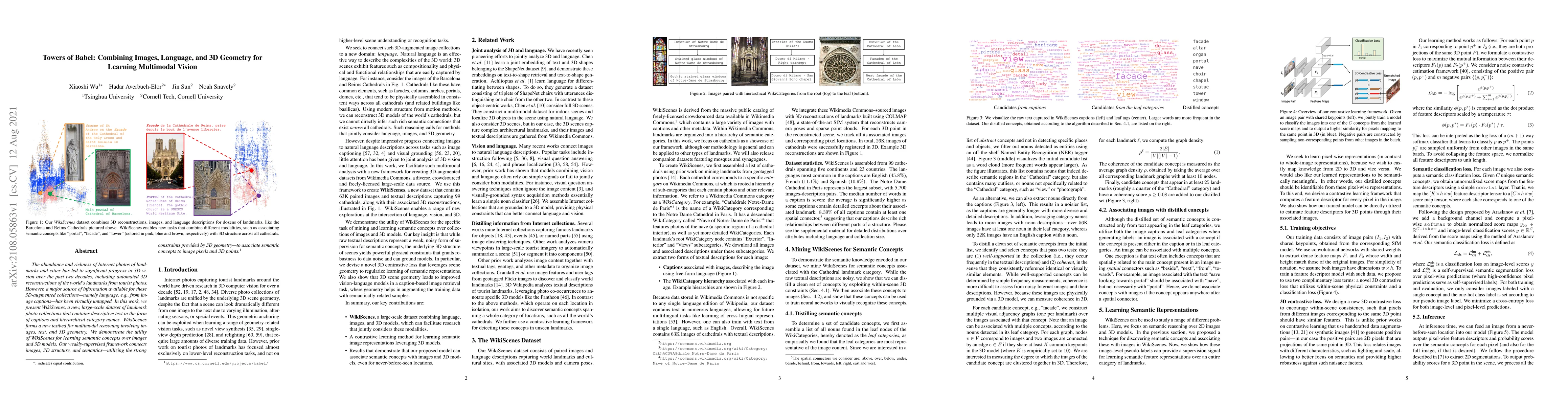 Thumbnail for Towers of Babel: Combining Images, Language, and 3D Geometry for
  Learning Multimodal Vision