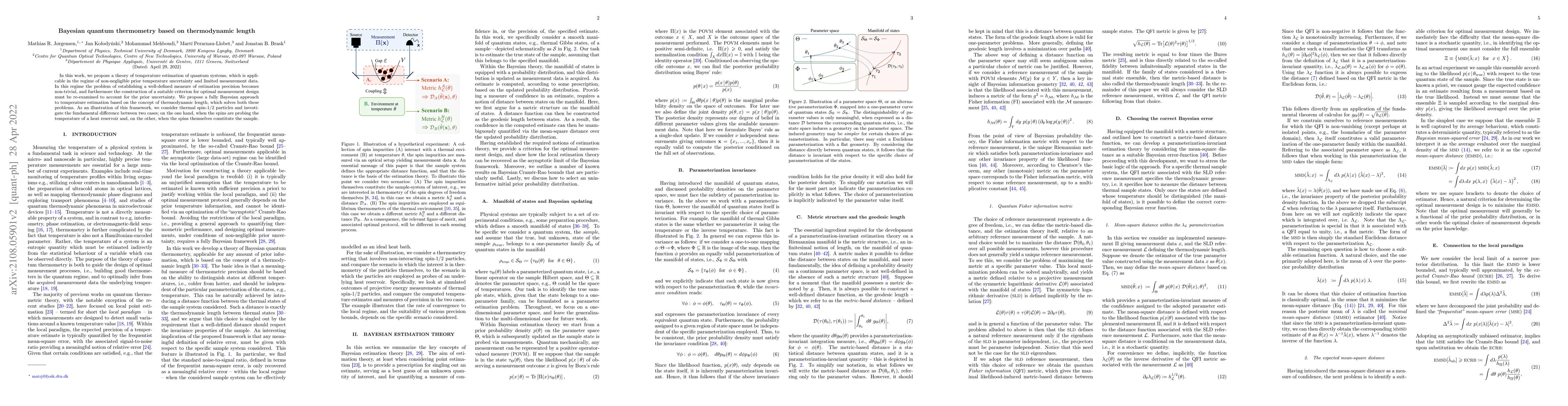 Thumbnail for Bayesian quantum thermometry based on thermodynamic length