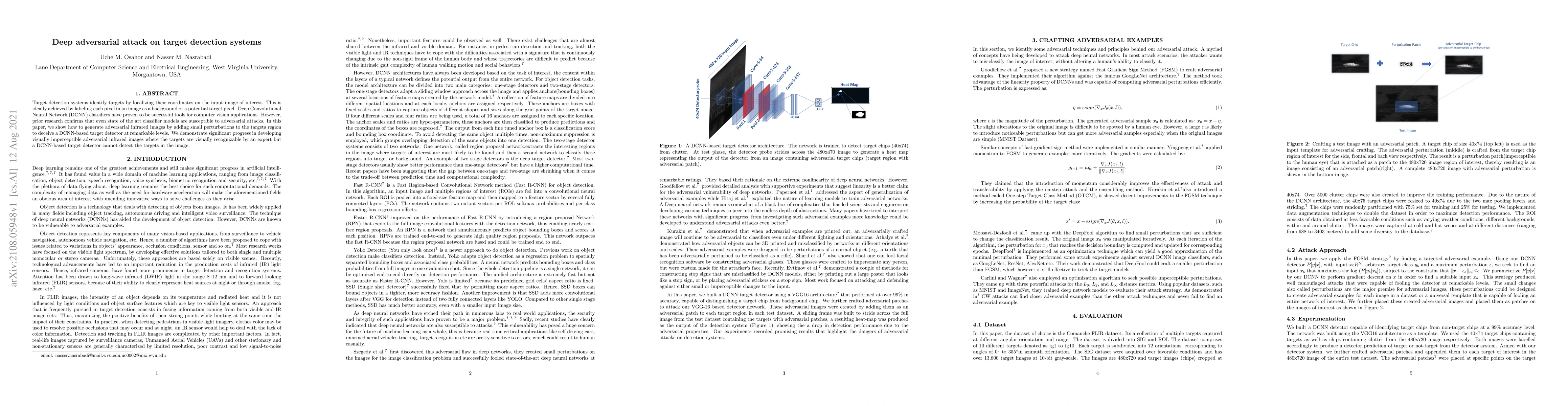 Thumbnail for Deep adversarial attack on target detection systems