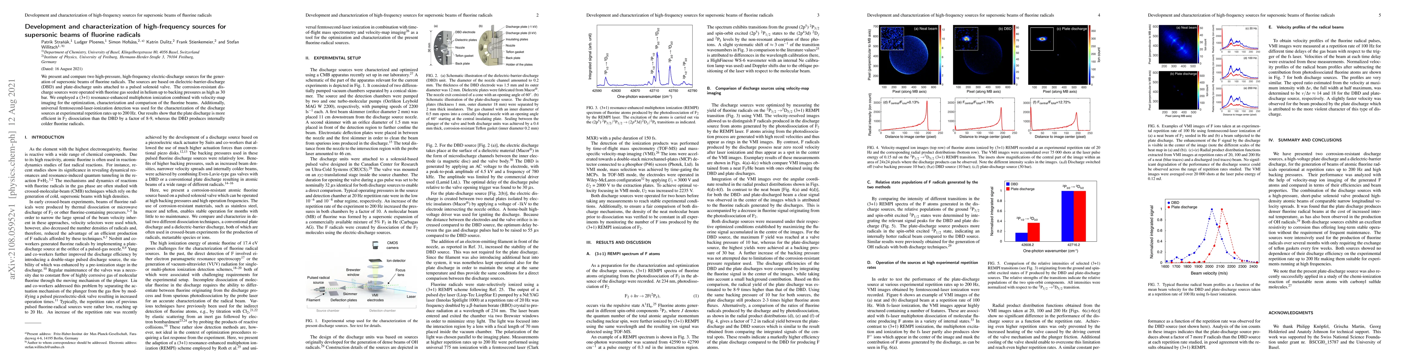 Thumbnail for Development and characterization of high-frequency sources for
  supersonic beams of fluorine radicals