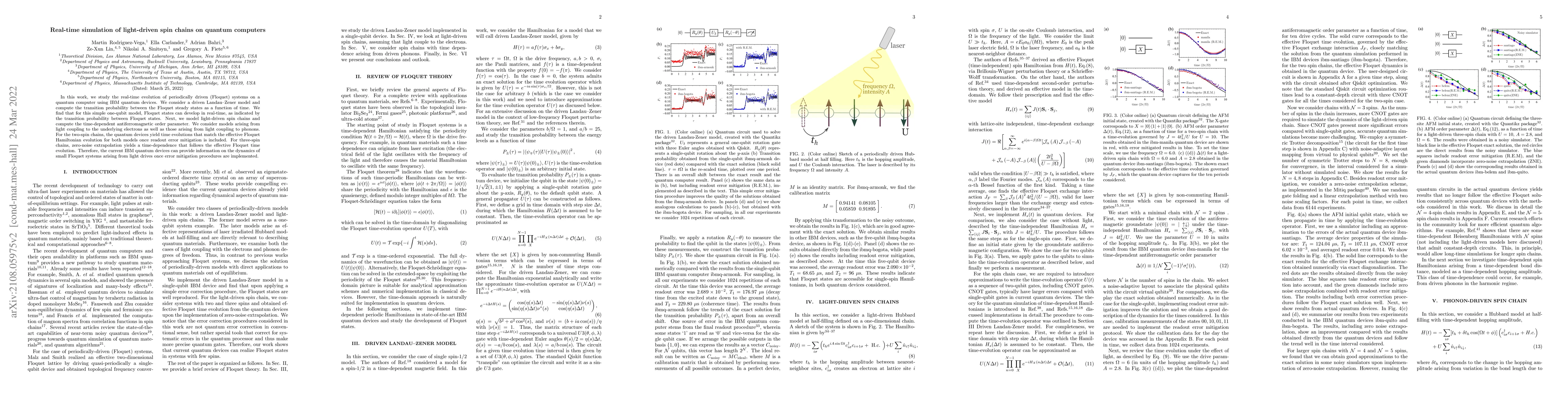 Thumbnail for Real-time simulation of light-driven spin chains on quantum computers