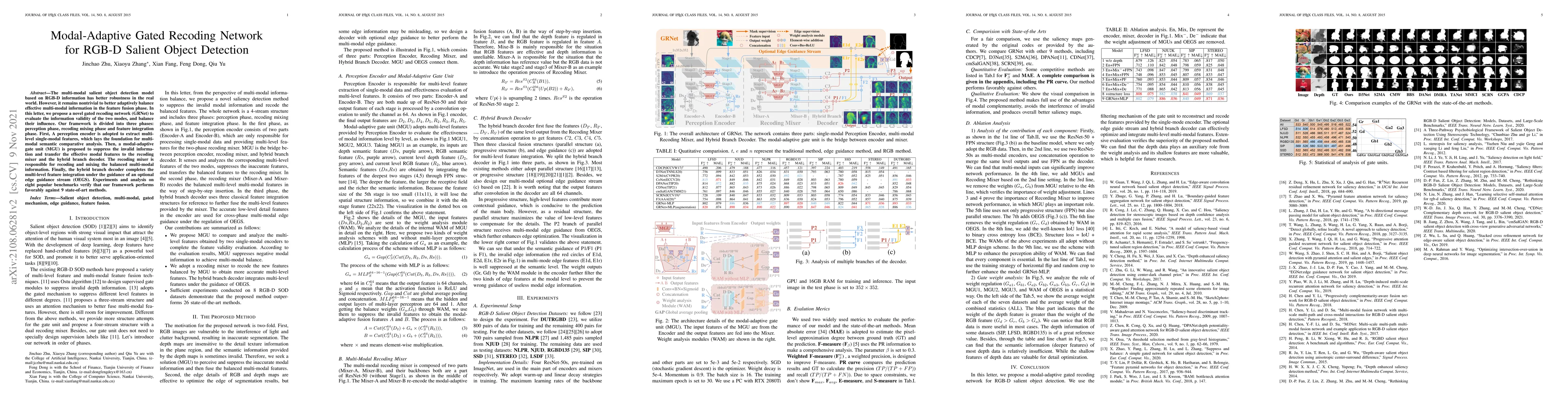 Thumbnail for Modal-Adaptive Gated Recoding Network for RGB-D Salient Object Detection